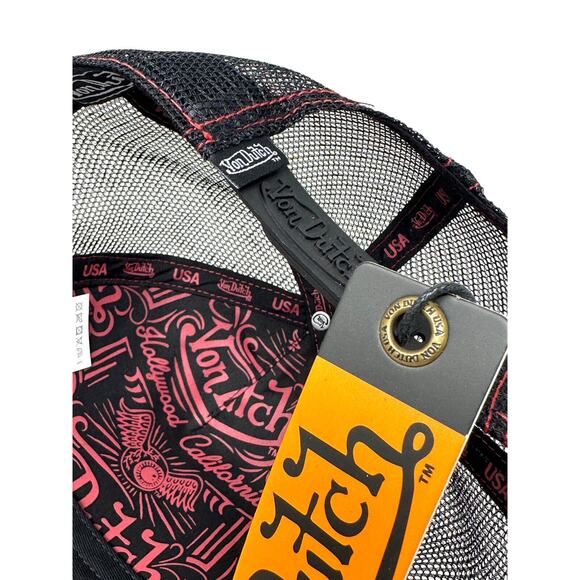 Von Dutch Trucker Hat Astro Dust Velvet Embroidered Logo Patch - Picture 6 of 7